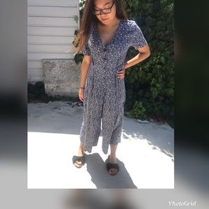 *sold* Byer Too! 90s Floral Jumpsuit